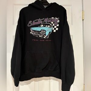 ⭐️3/$15⭐️PacSun Black Hoodie with Retro Car Graphic